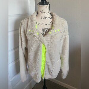 Old Navy Active Sherpa Jacket w/ Neon Detail